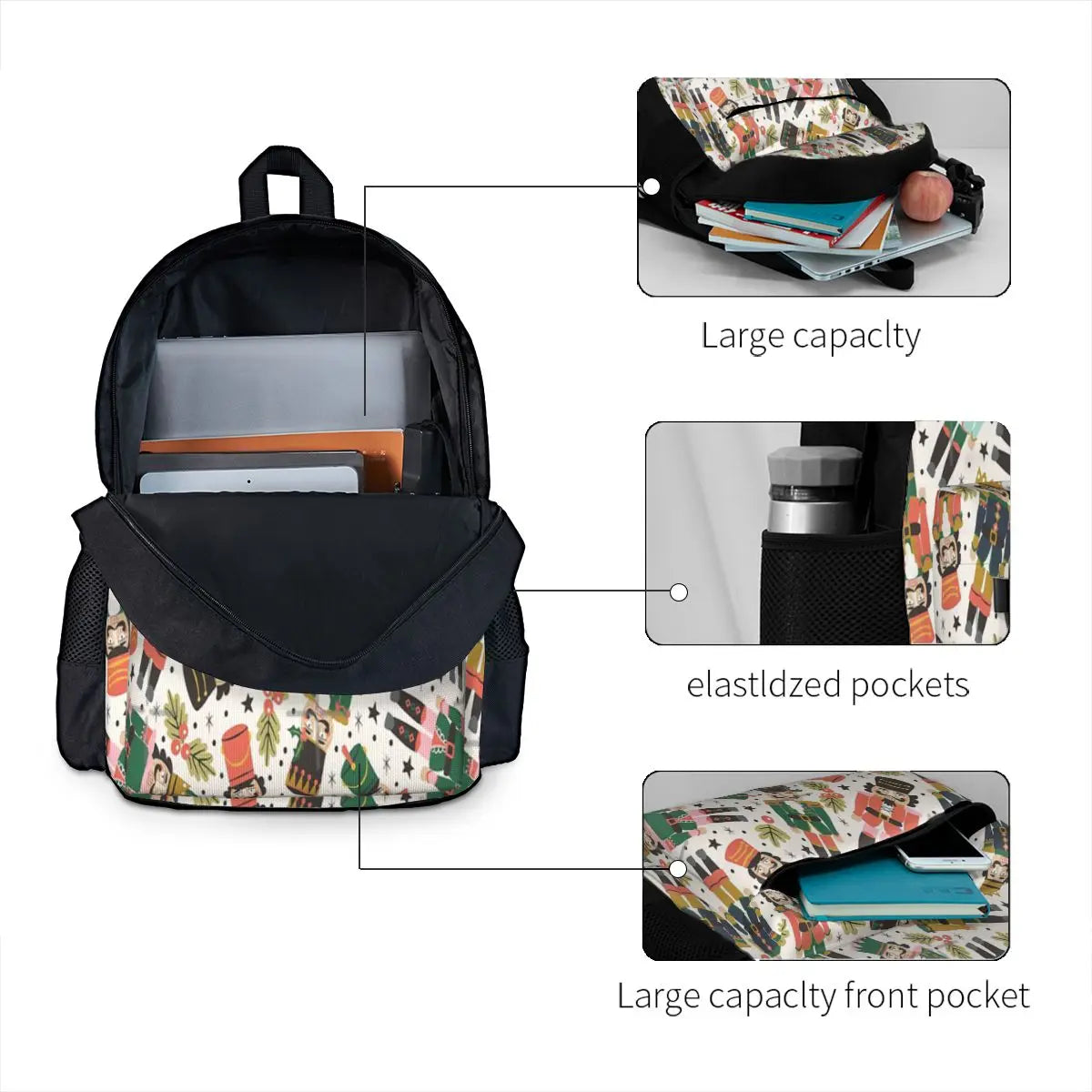 Nutcrackers 1 Backpacks Men's & Women's Class Bags For Kids