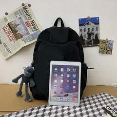 Nylon Backpacks Women Irregular Zipper Large Capacity Backpack