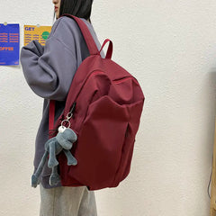 Nylon Backpacks Women Irregular Zipper Large Capacity Backpack