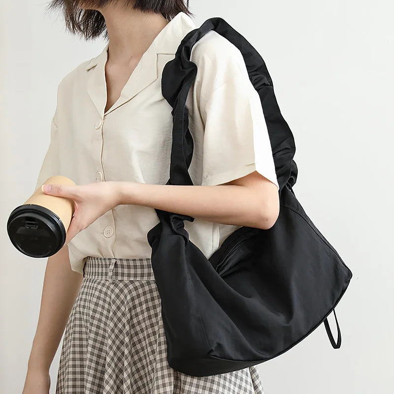 Nylon Women's Messenger Bag Shoulder Bag Casual Schoolbag