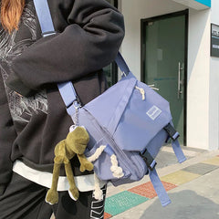 Nylon Crossbody Bag Large Canvas Messenger Handbag