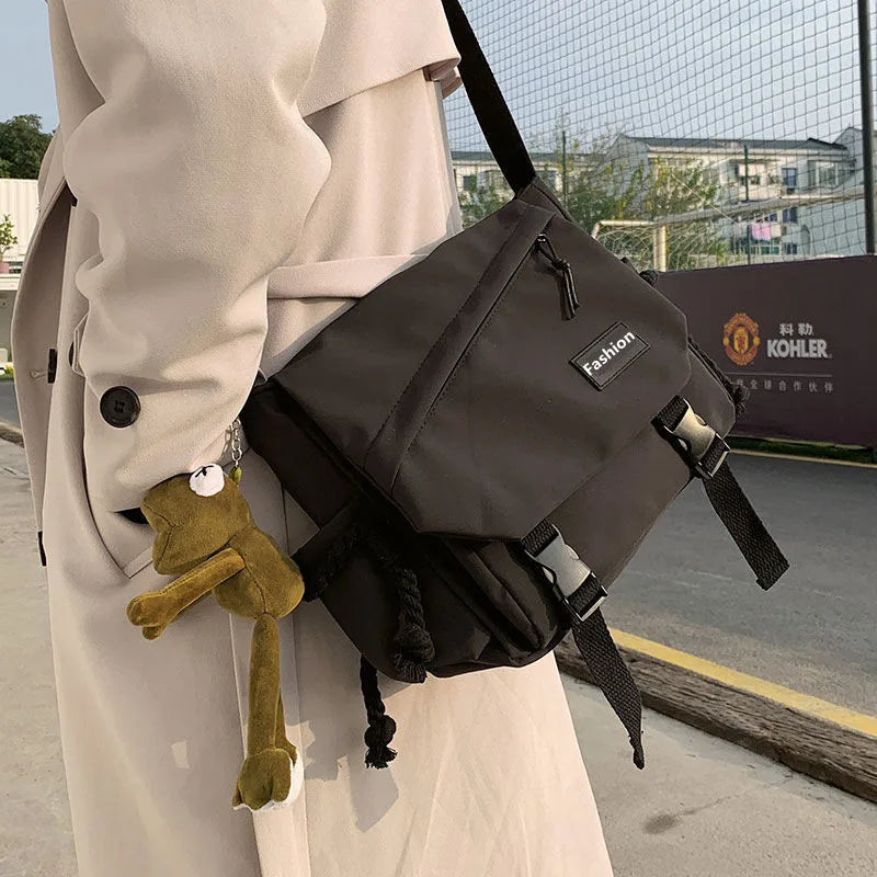 Nylon Crossbody Bag Large Canvas Messenger Handbag