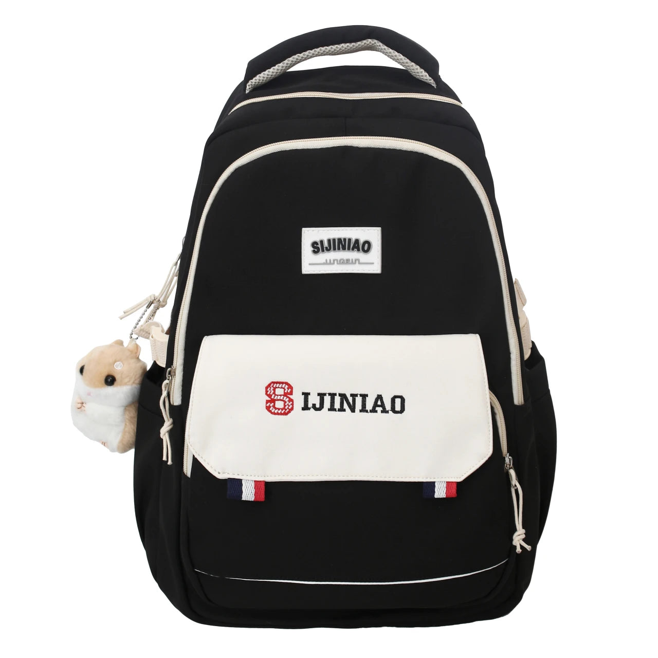 Animal Printing Nylon Female Backpack School Bags for Teen Girls