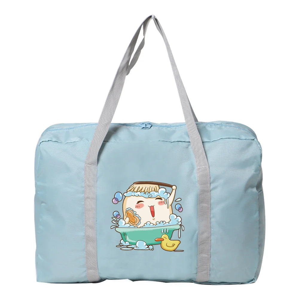 Nylon Foldable Travel Bag Large Capacity Waterproof Handbags