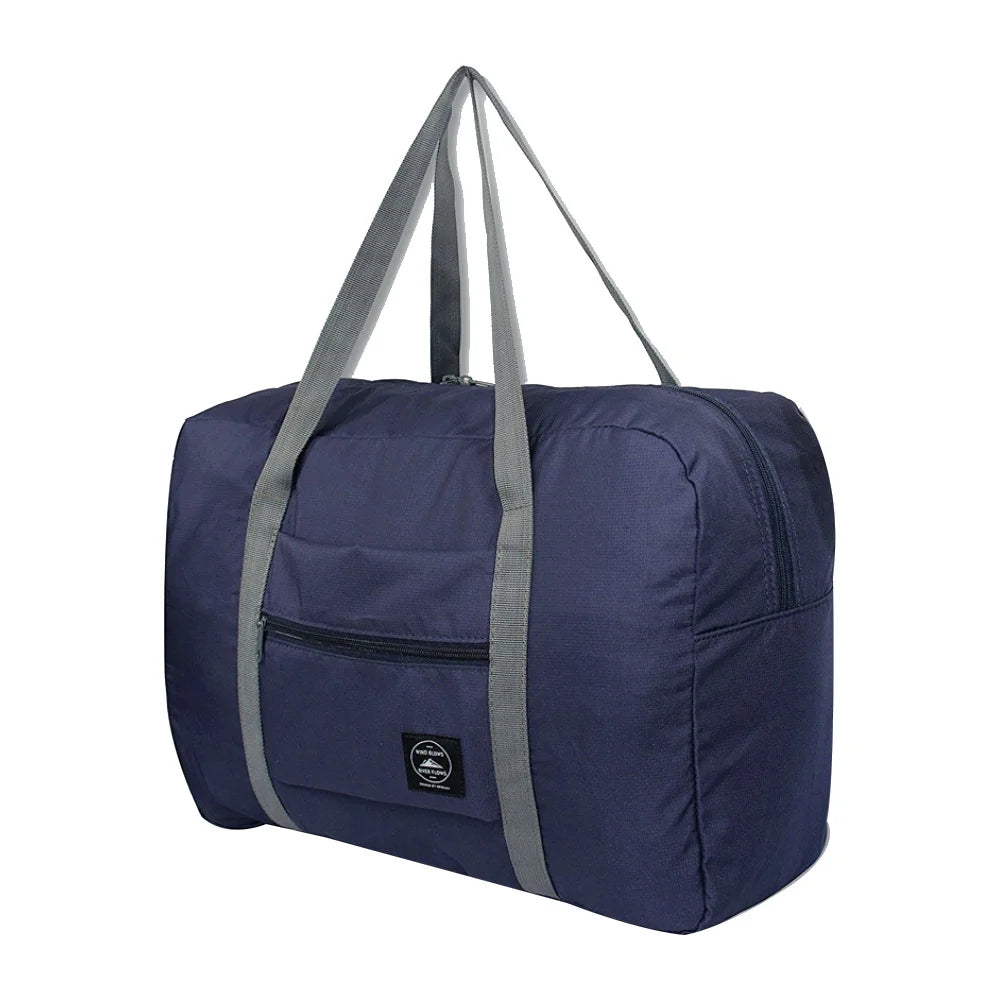 Nylon Foldable Travel Bags Large Capacity Funny Print Luggage