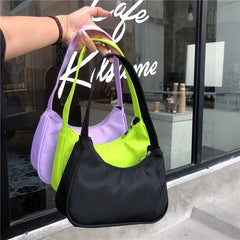 Nylon Hobos Women Handbag Candy Women Shoulder Bag Large Capacity