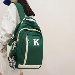 Nylon Printed Women Backpack School Bag for Teenage Girls