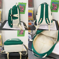 Nylon Printed Women Backpack School Bag for Teenage Girls