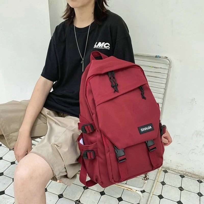 Nylon Stylish Backpack Women Backpack Summer Girls Boys Vintage School Bags