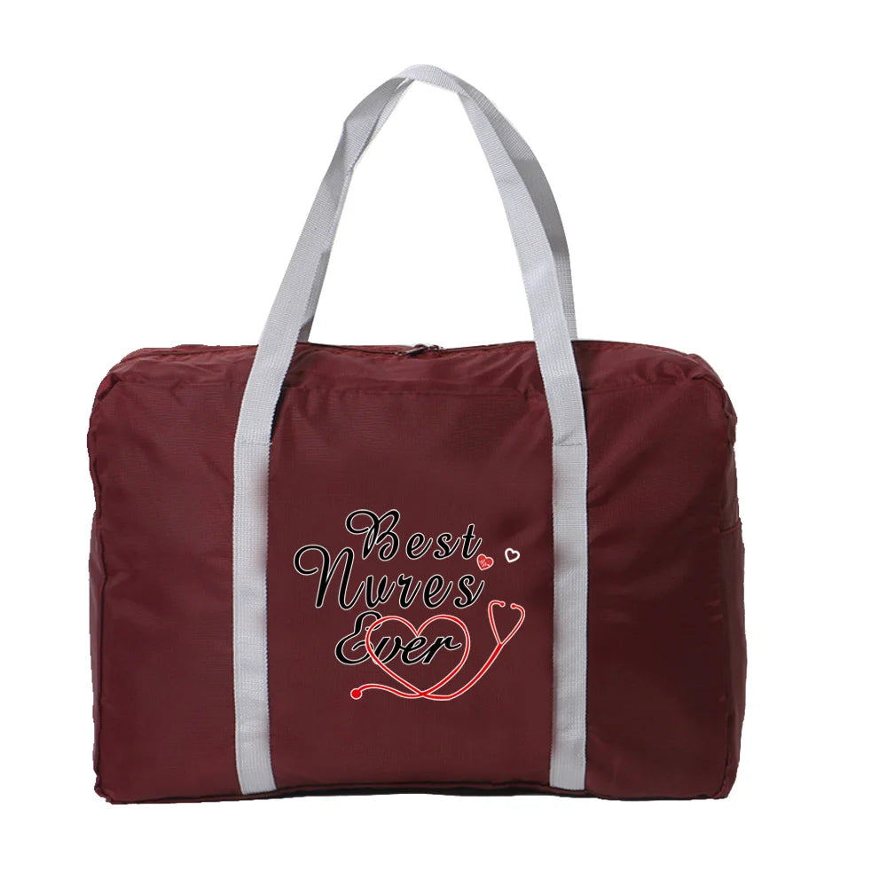 Nylon Travel Bag Unisex Large Capacity Foldable Luggage Handbag