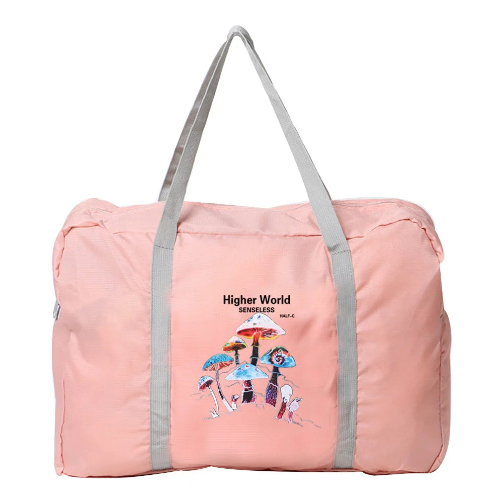 Waterproof Nylon Travel Bag Unisex Large Capacity Foldable Luggage Handbags
