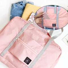 Waterproof Nylon Travel Bag Unisex Large Capacity Foldable Luggage Handbags