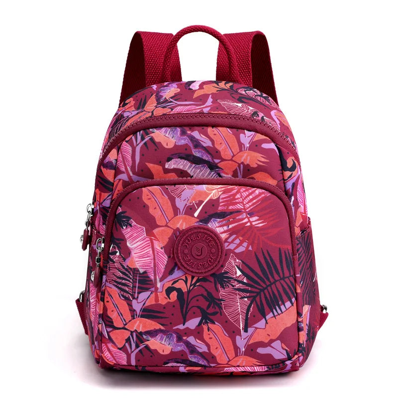Nylon Women Backpacks Lightweight Small Daypack Girls Travel Shoulder Bag