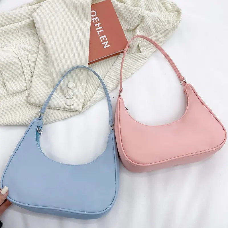 Nylon Women Shoulder Bags Small Underarm Bags Casual Handbags