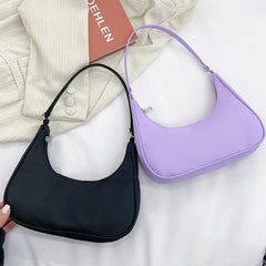 Nylon Women Shoulder Bags Small Underarm Bags Casual Handbags