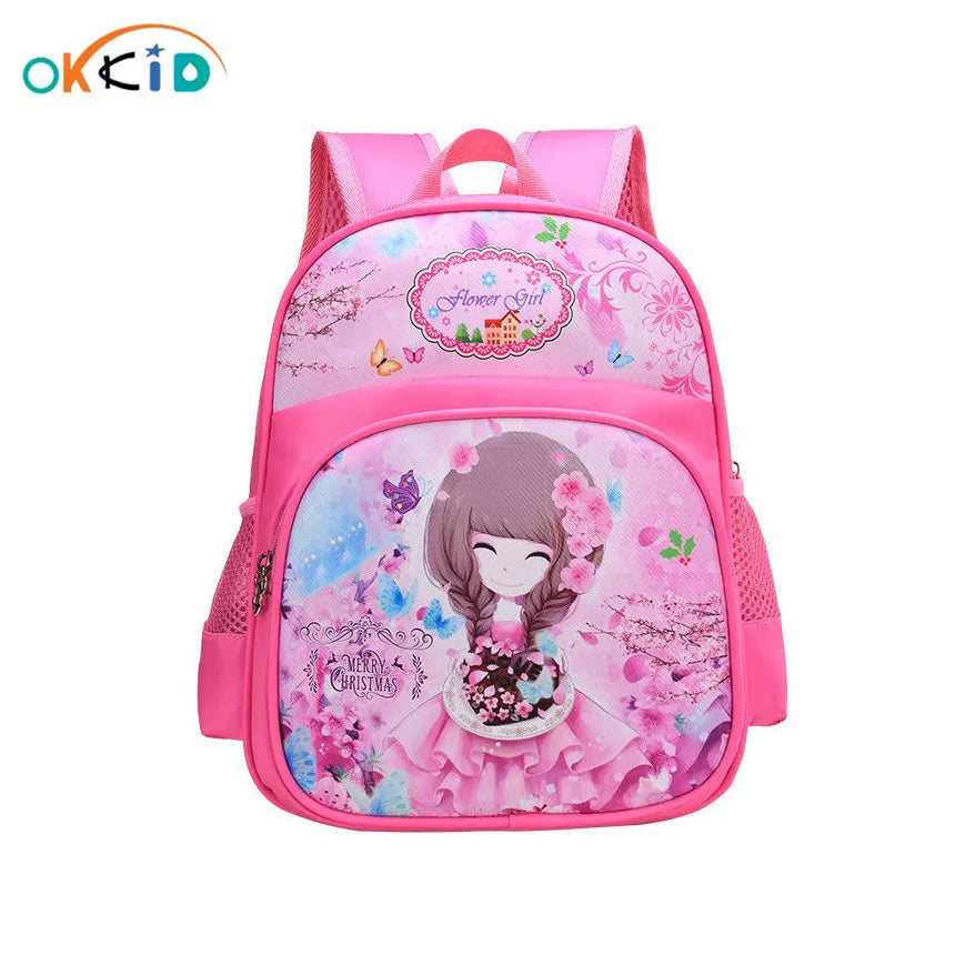 Kids Flower Girl Backpack for School