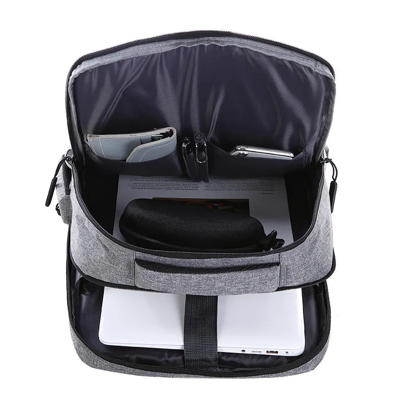 Men's Laptop Backpack with USB Charging Port
