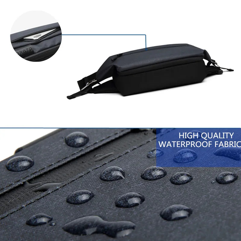 Waterproof Men Fanny Pack Waist Bag Phone Pouch Travel Waist Pack