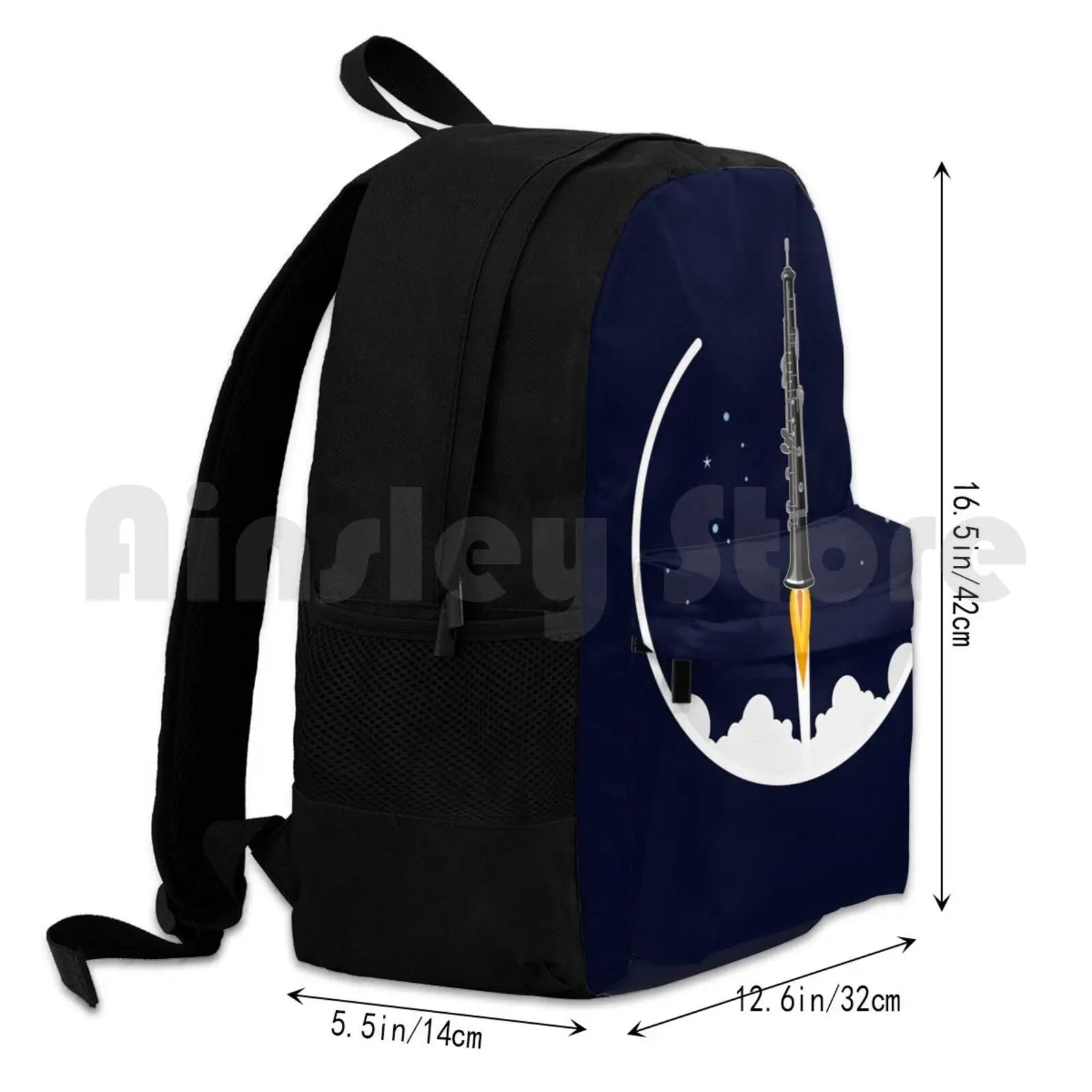 Oboe Rocket-Funny Oboe Gift Idea Outdoor Hiking Backpack Waterproof Camping Trav
