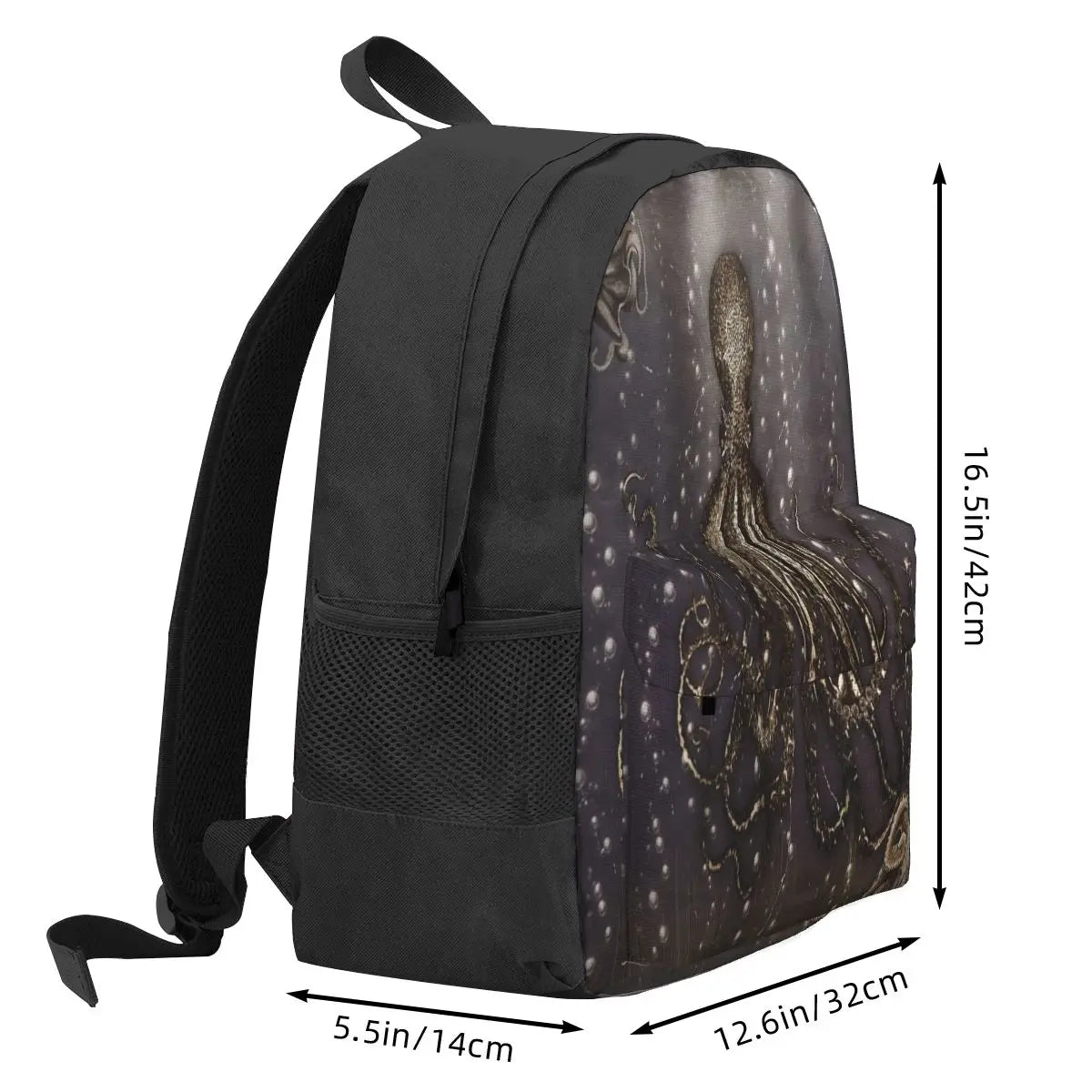 Octopus' Lair Photo Backpacks Anime Men's Women's Recycled Backpack