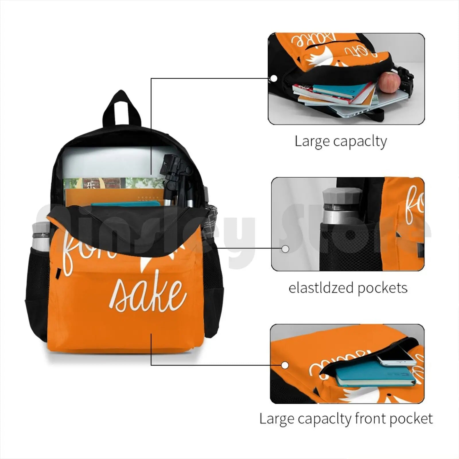 Oh For Fox Sake Outdoor Hiking Backpack Waterproof Camping Travel