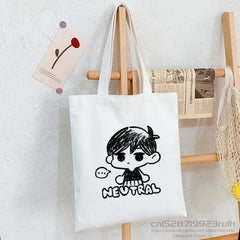 Omori Canvas Shopping Bag Recycle Cotton Handbag