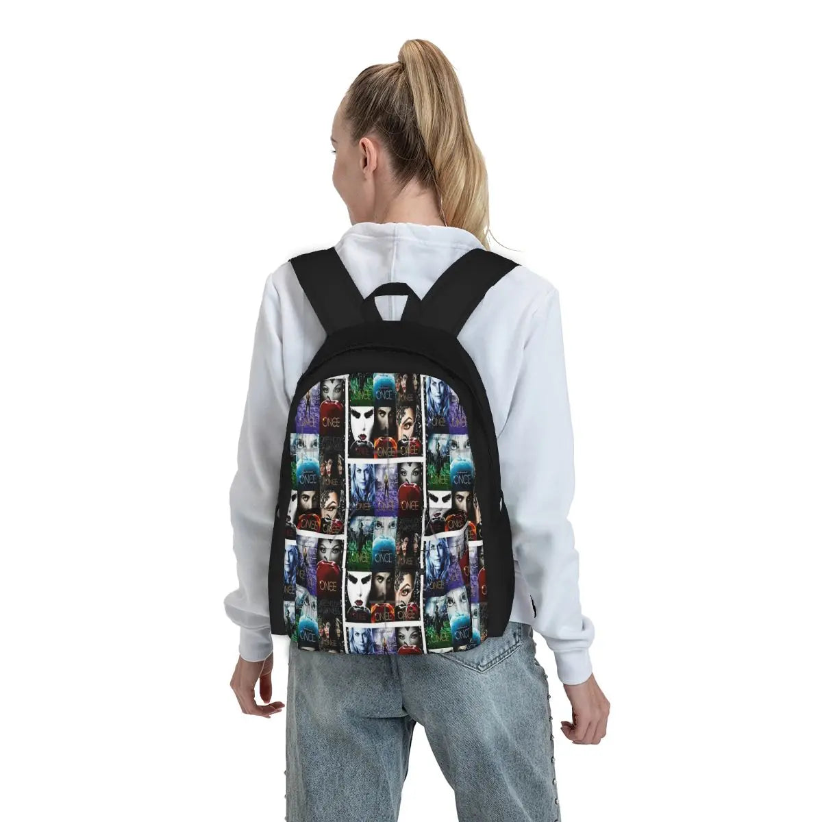 Once Upon A Time 3 Backpacks Men's Women's School Handbag Bags