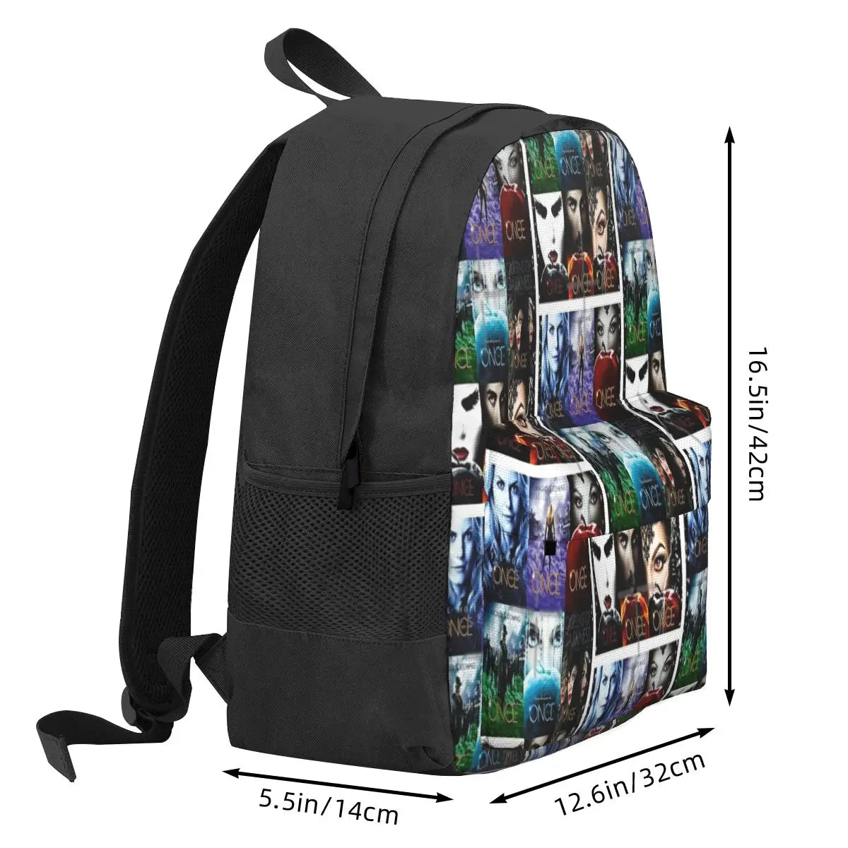 Once Upon A Time 3 Backpacks Men's Women's School Handbag Bags