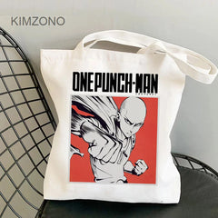 One Punch Man shopping bag handbag tote canvas reusable