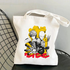One Punch Man shopping bag handbag tote canvas reusable