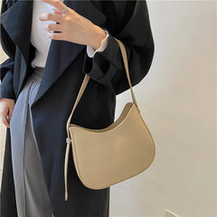 One Shoulder Bag Women's Niche Texture Crescent Saddle Bag