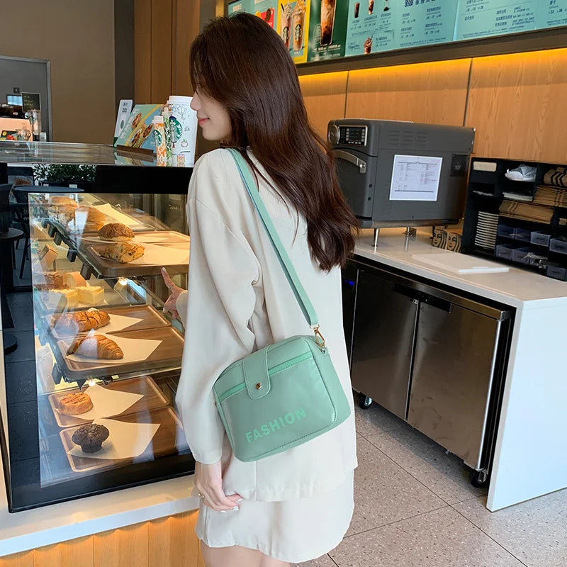 One Shoulder Bag Women's Lipstick Small Square Bag Versatile Large Capacity