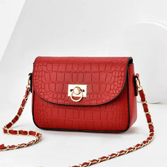 Crocodile Pattern One-shoulder Messenger Bag Women's Handbag