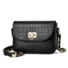 Crocodile Pattern One-shoulder Messenger Bag Women's Handbag