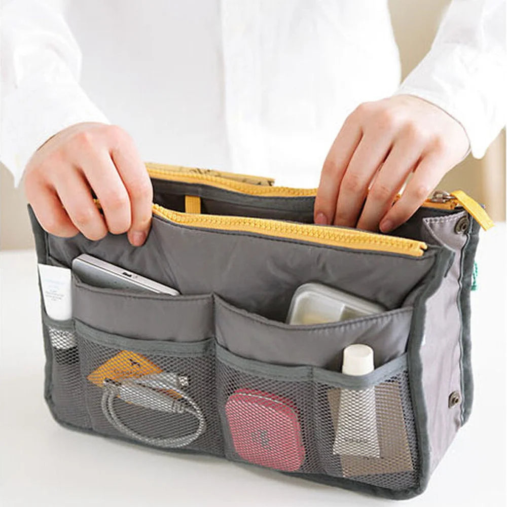 Nylon Travel Insert Organizer Bag for Women