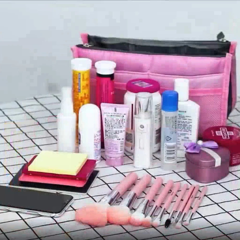 Nylon Travel Insert Organizer Bag for Women