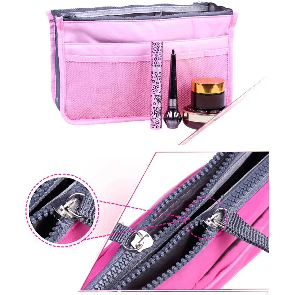 Nylon Travel Insert Organizer Bag for Women