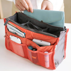 Nylon Travel Insert Organizer Handbag Purse Large Liner Cosmetic Bag