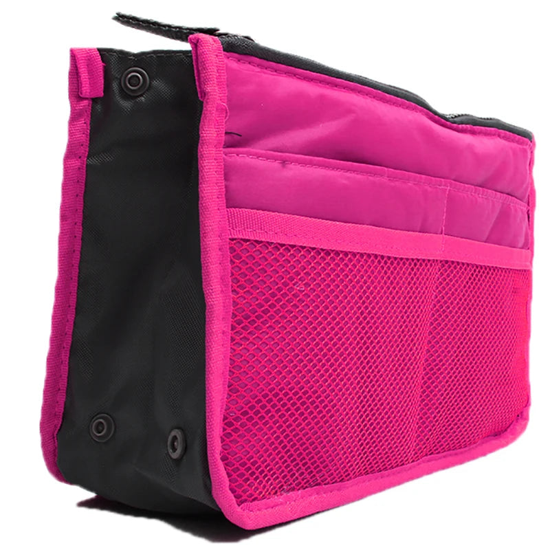 Nylon Travel Insert Organizer Handbag Purse Large Liner Cosmetic Bag
