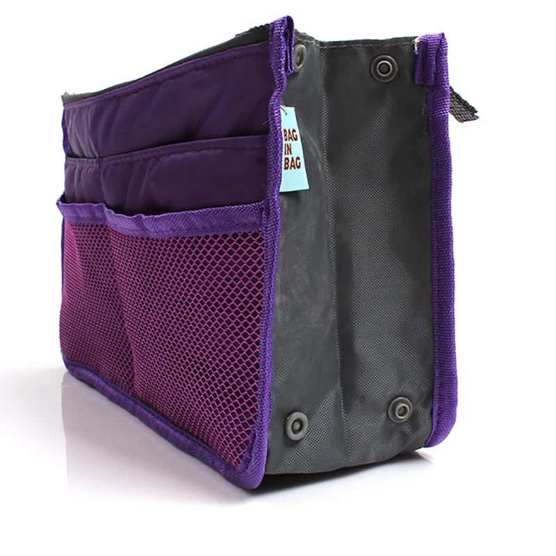 Nylon Travel Insert Organizer Handbag Purse Liner Lady Makeup Bag