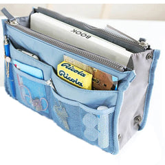 Nylon Travel Insert Organizer Handbag Purse Large Liner Cosmetic Bag