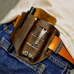 Tactical Waist Bag Airsoft Sport Tactic Bag Full Leather Military Men Belt Bag