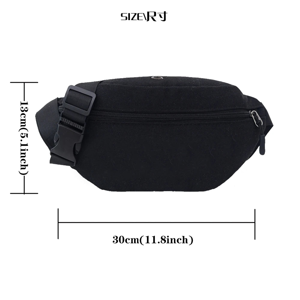 Outdoor Waist Bag Travel Purse Waist Bum Bag Bride Print Chest Bag