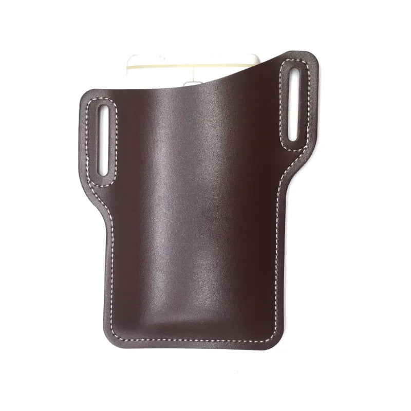 Waterproof PU Leather Waist Pack Multifunctional Bum Bag Pouch