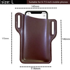 Waterproof PU Leather Waist Pack Multifunctional Bum Bag Pouch