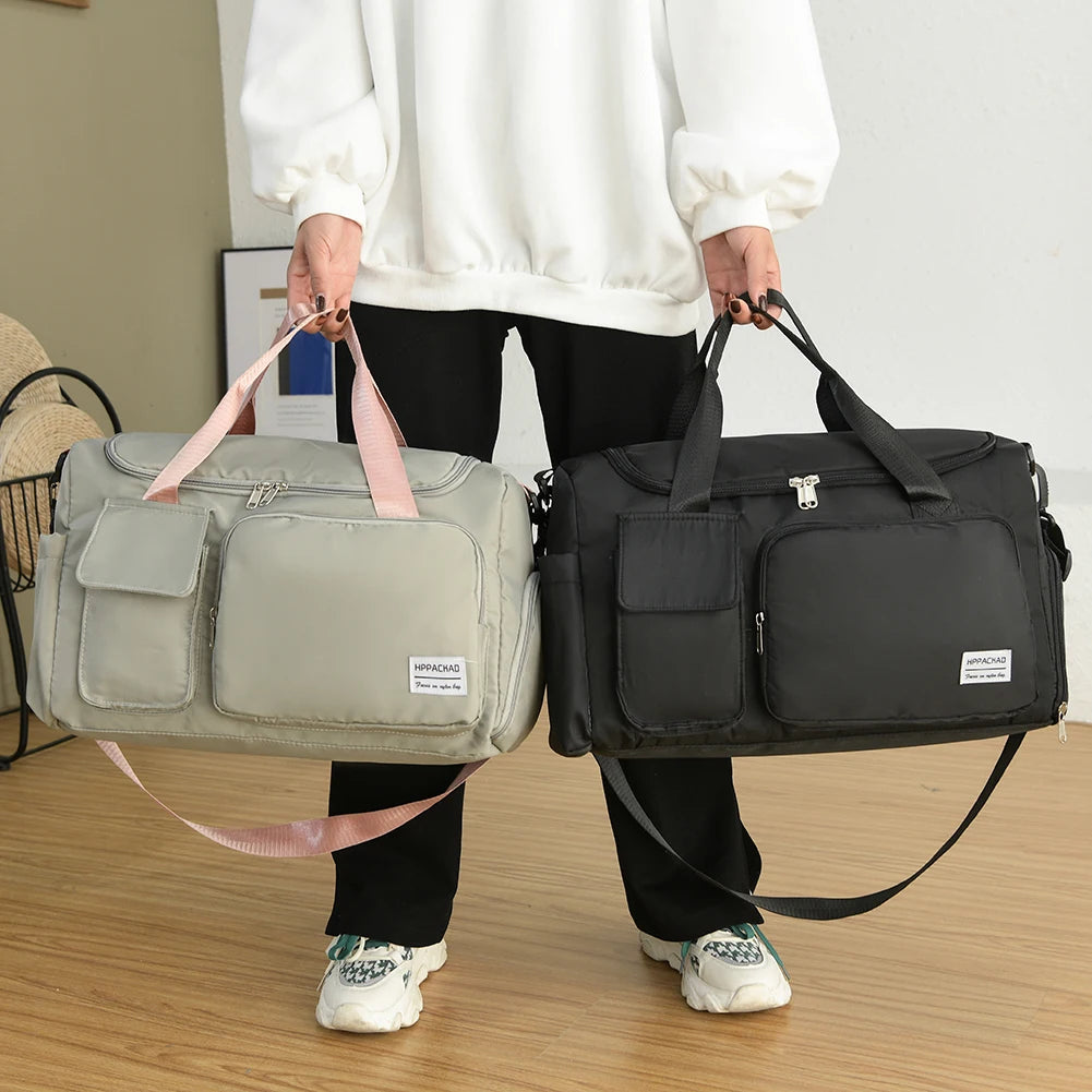 Waterproof Oxford Gym Bag with Shoes Compartment