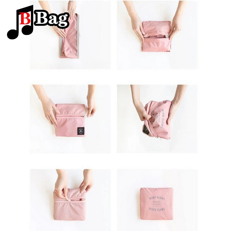 Waterproof Foldable Travel Bag Shopping Shoulder Bag Men Women Oversized Bags