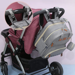 Outting Folding Mummy Bag Diaper Bag Large Capacity Backpack
