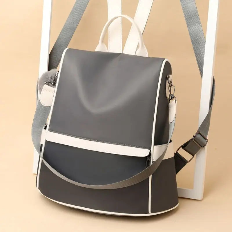 Oxford Canvas Backpack Women's Anti-Theft Versatile Schoolbag