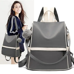 Oxford Canvas Backpack Women's Anti-Theft Versatile Schoolbag